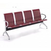 Hot-selling Room Powder Coating Pu Legs Aluminum 3 Seat Metal Airport Waiting Chairs Steel Frame Office Chair