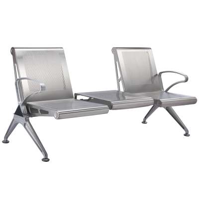 stainless steel office waiting chair with table waiting chair for medical office